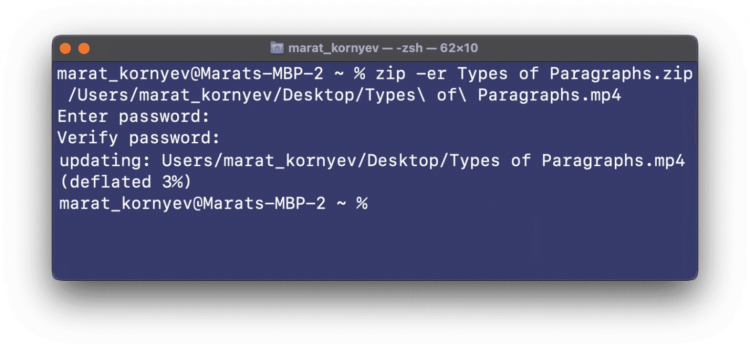 mac search for files in a zip terminal